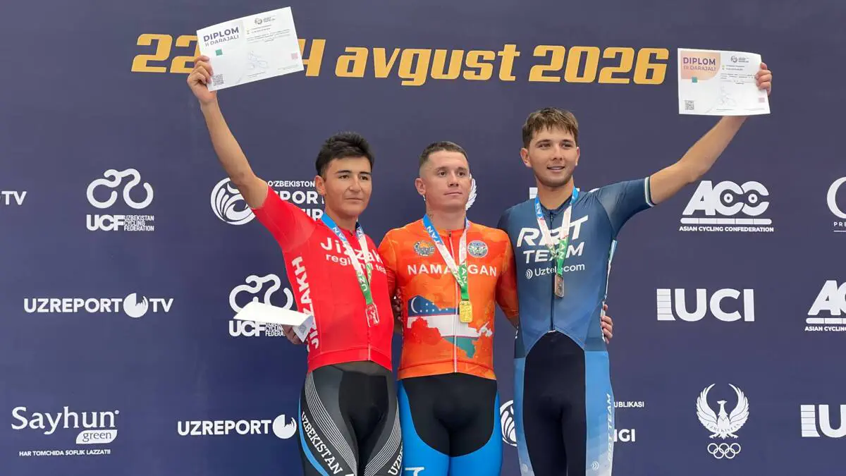 Velosportning Trek yo'nalishi bo'yicha O'zbekiston chempionatida g'olib va sovrindorlar aniqlandi