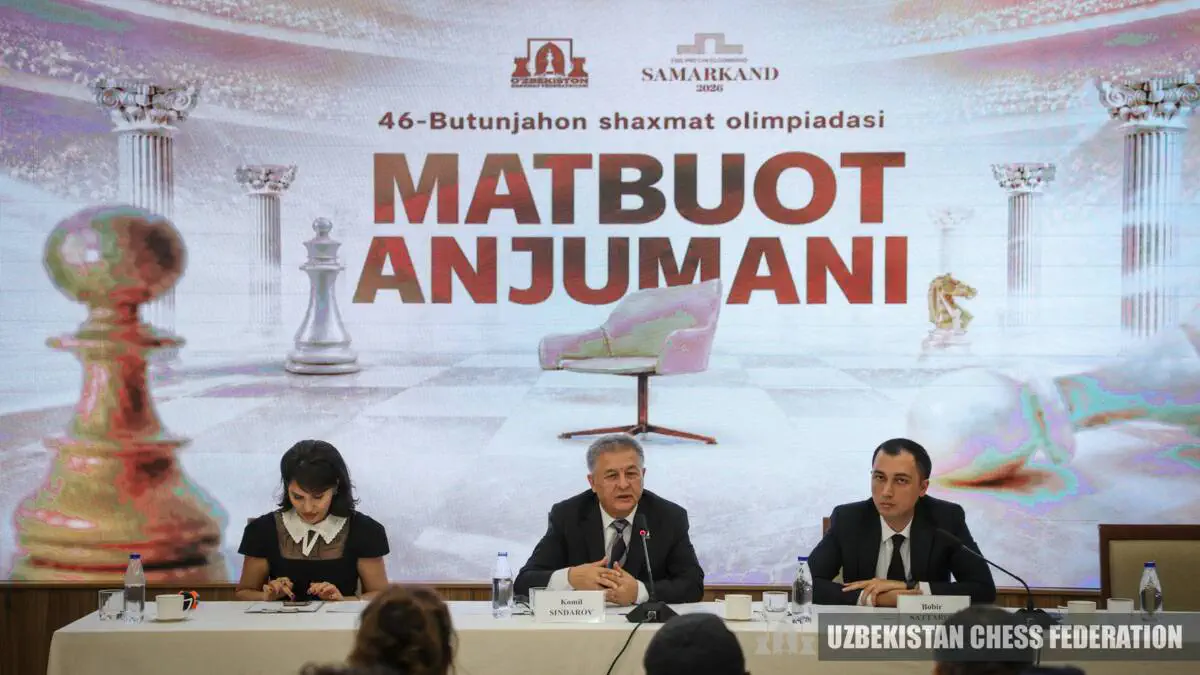 46-Butunjahon shaxmat olimpiadasi, 3-Paraolimpiada va 97-FIDE Kongressiga bag‘ishlangan matbuot anjumani bo‘lib o‘tdi
