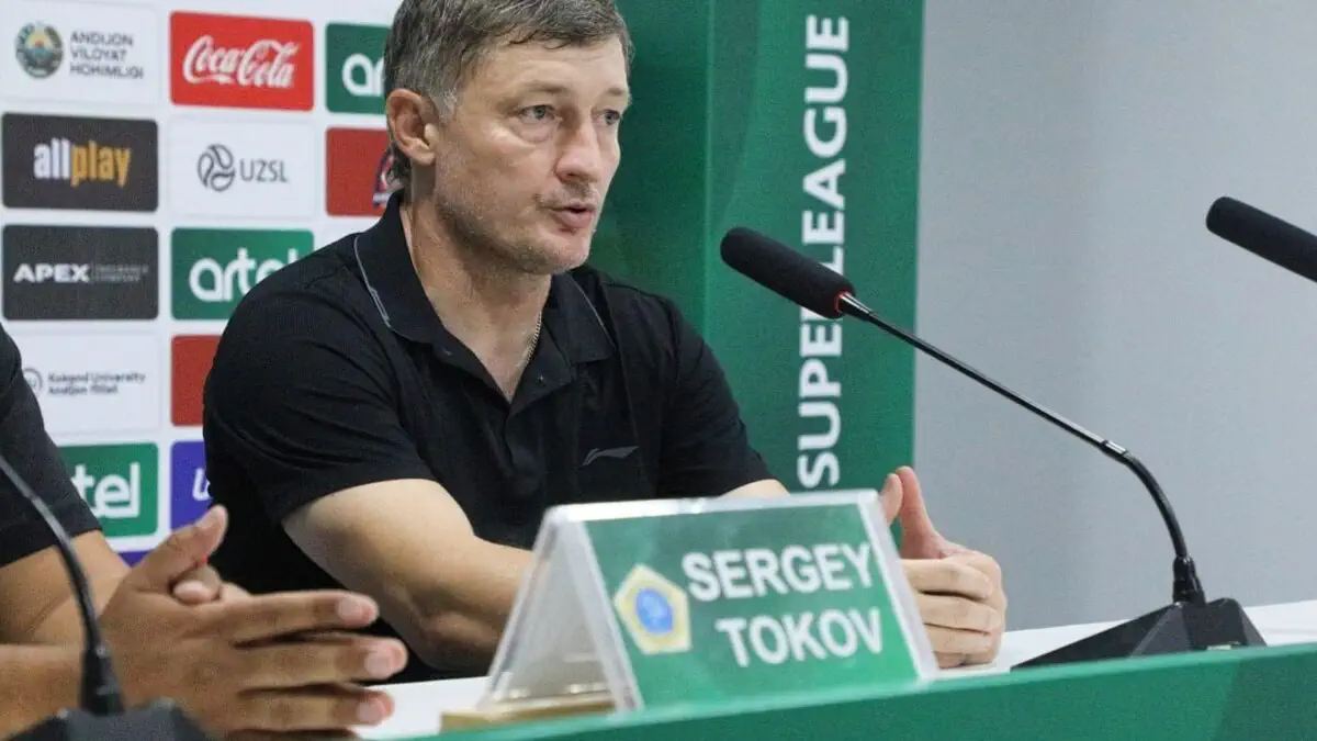 Sergey Tokov: «Andijon» bunday tarkib va murabbiylar bilan bemalol sovrinli o'rinlar uchun kurasha oladi»