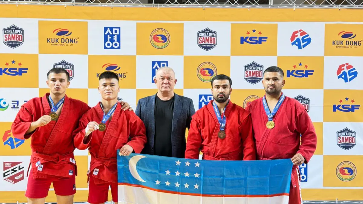 Sambochilarimiz Janubiy Koreyada o‘tkazilgan xalqaro turnirda 3 ta oltin medalga sazovor bo‘lishdi