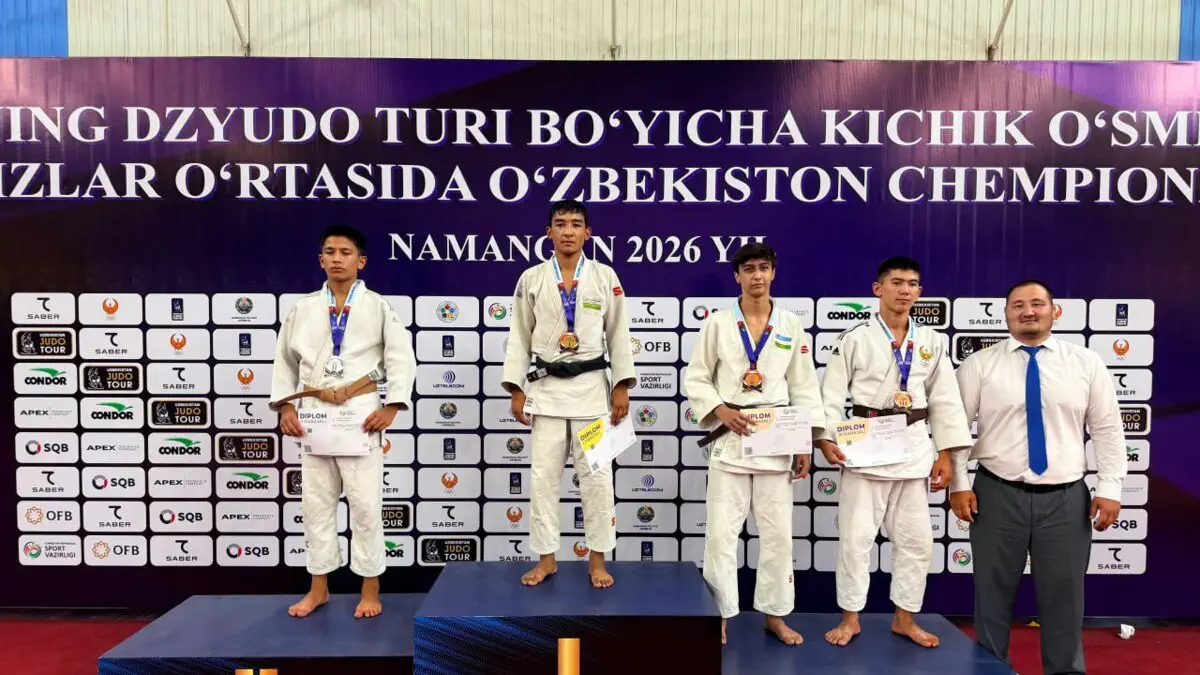Дзюдо. Ўсмирлар ўртасидаги Ўзбекистон чемпионатининг иккинчи кун ғолиб ва совриндорлари