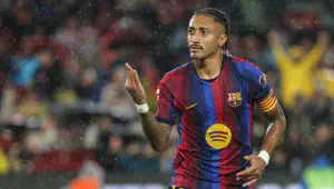 La Liga. «Barselona» Kataloniyada «Rasing»ni tor-mor etdi, Rafinyadan het-trik